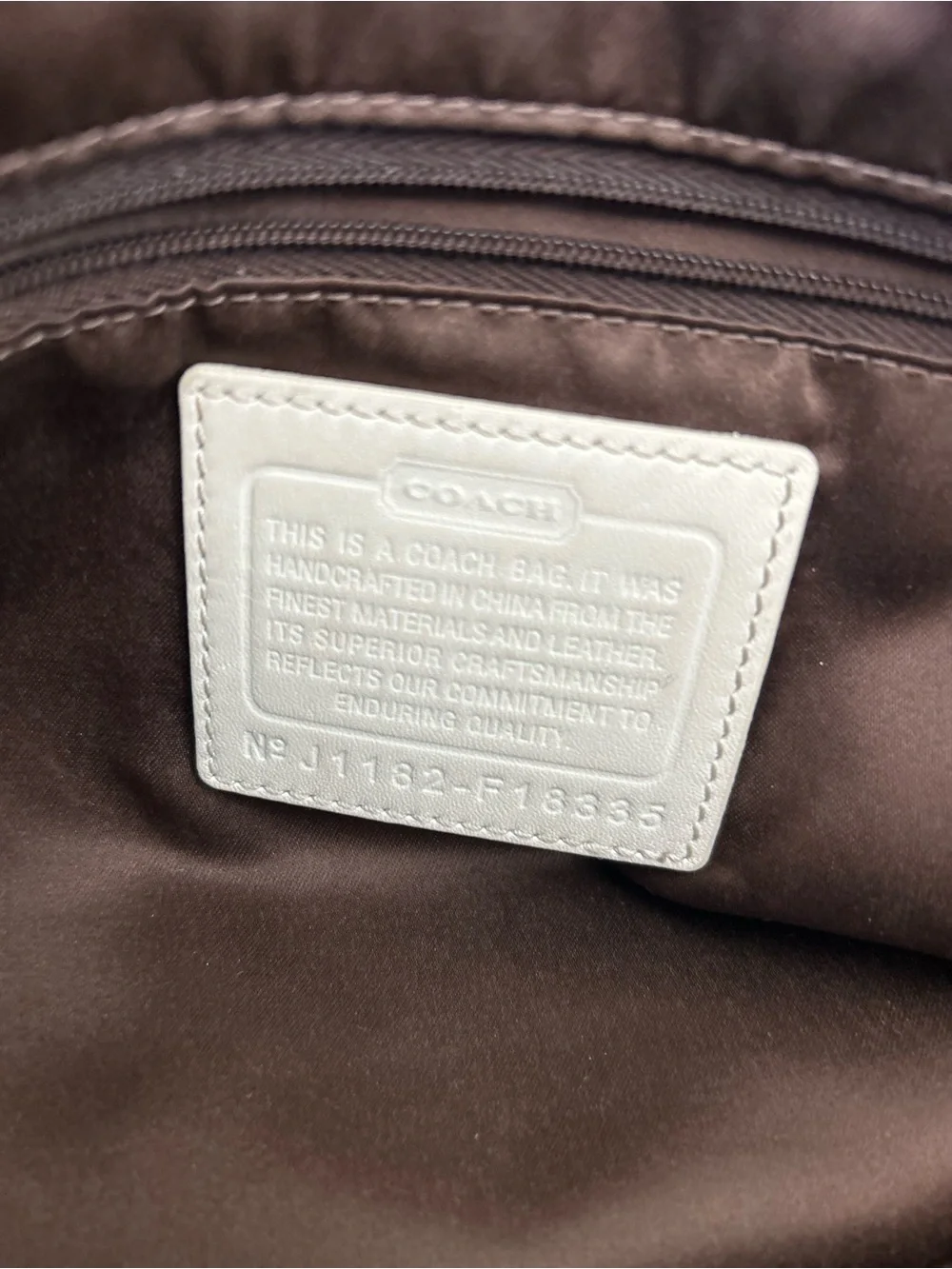 Coach Cream and Light Pink Signature Tote - Picture 3 of 4